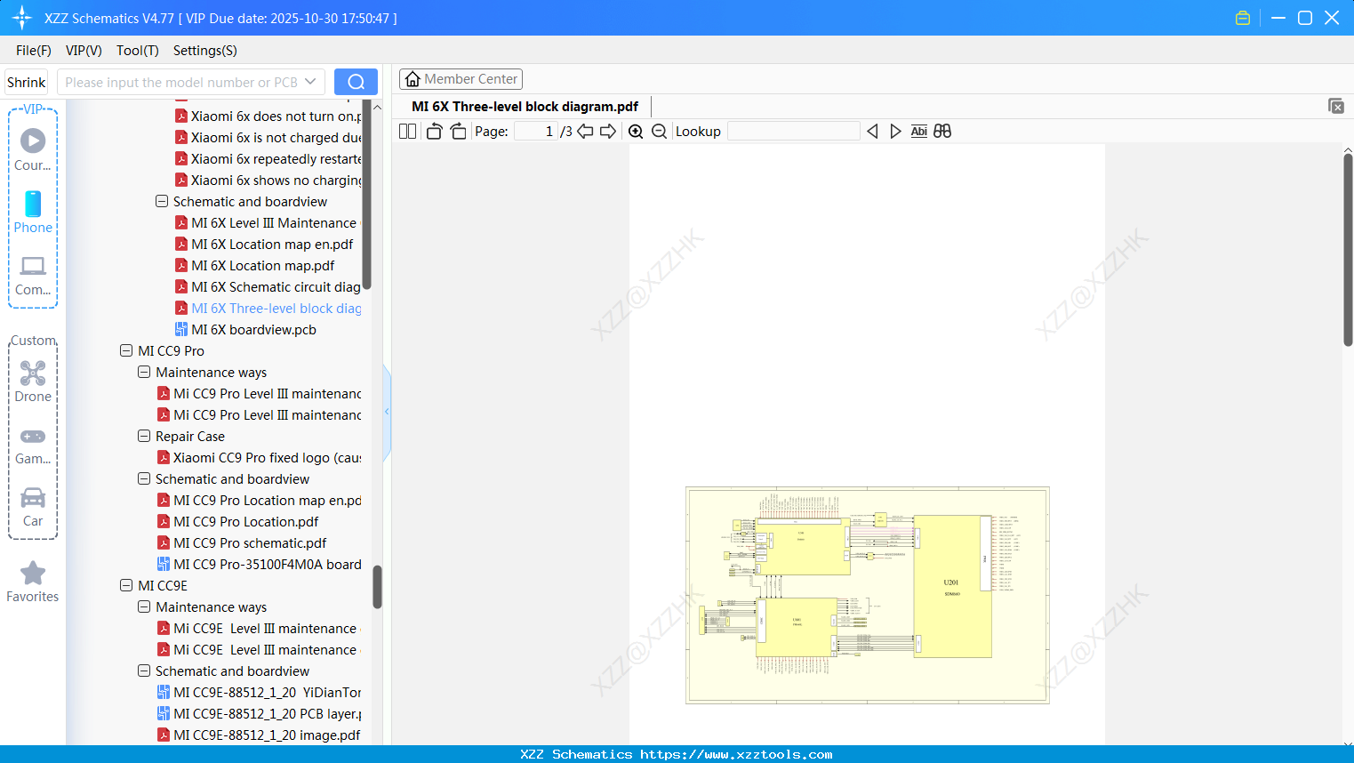 Xiaomi MI 6X Three-level Block Diagram